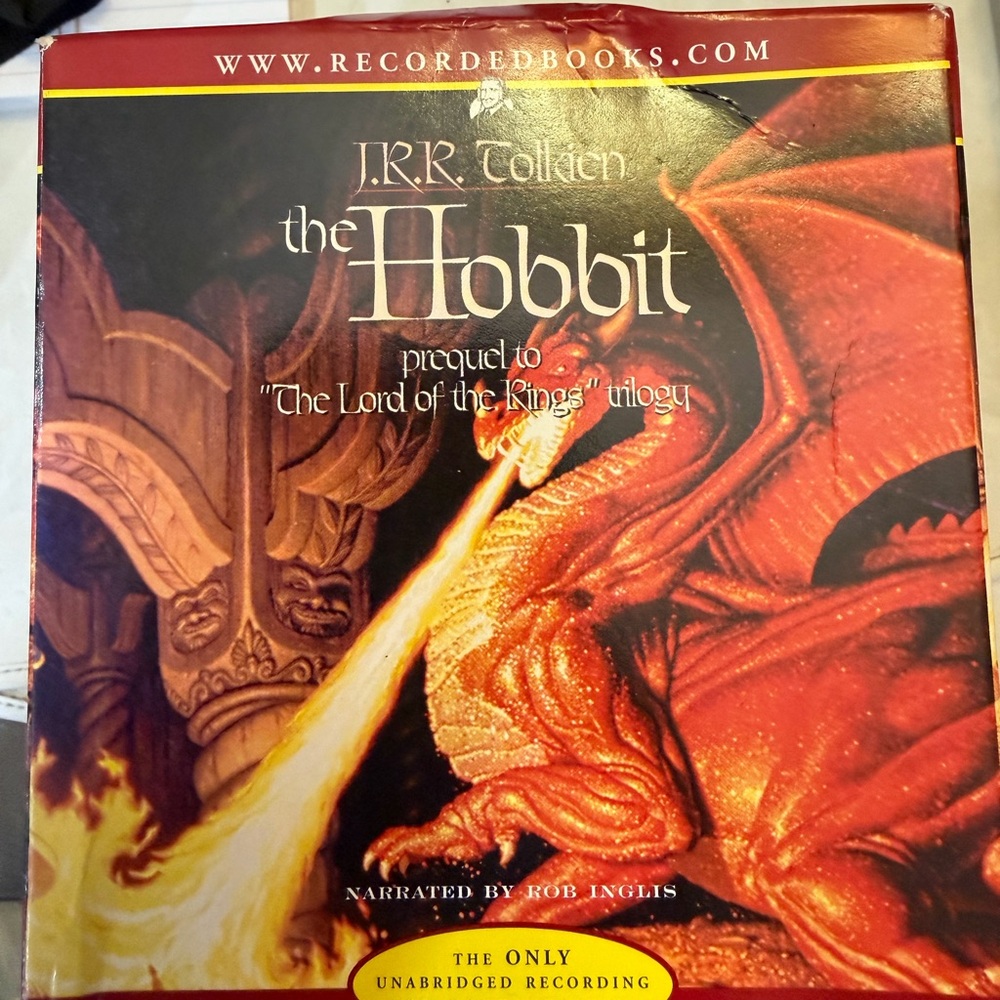 4 box sets of. Compact discs J.R.R. Tolkin - 2 open two sealed.